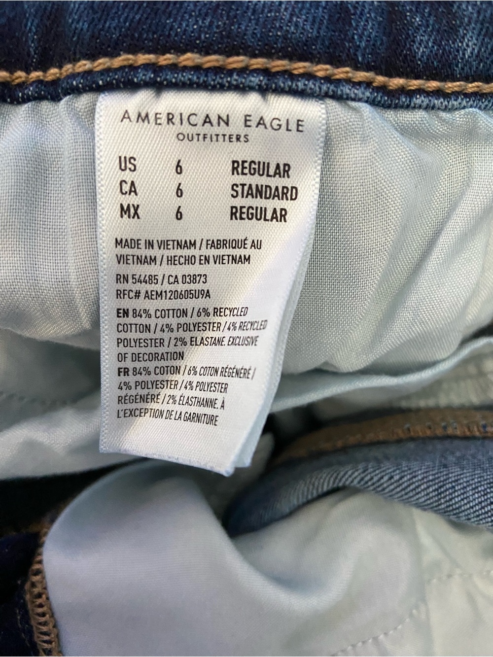 American Eagle Jeggings Bundle of 3 Size 6 Stretch Denim Jeans - Picture 7 of 10